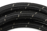 Black Nylon Braided Hose 8 AN 20 Feet Black Nylon Braided AN Hose Mr Gasket
