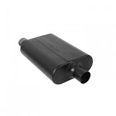 Super 44 Series Chambered Muffler Super 44 Series Stainless Steel 2.25 Offset In 2.25 Center Out Aggressive Sound Flowmaster