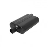 Super 44 Series Chambered Muffler Super 44 Series Stainless Steel 2.25 Offset In 2.25 Center Out Aggressive Sound Flowmaster