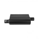 Super 44 Series Chambered Muffler Super 44 Series Stainless Steel 2.25 Offset In 2.25 Center Out Aggressive Sound Flowmaster
