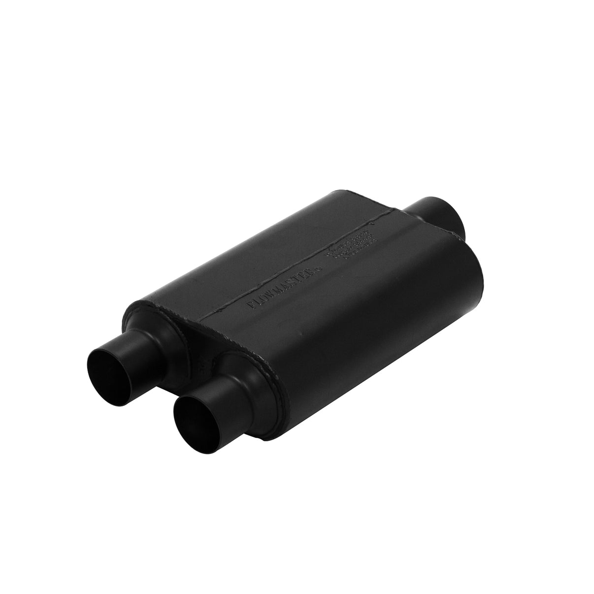 Super 44 Series Chambered Muffler Super 44 Series Stainless Steel 2.5 In (D) / 3.0 Out Center Aggressive Sound Flowmaster