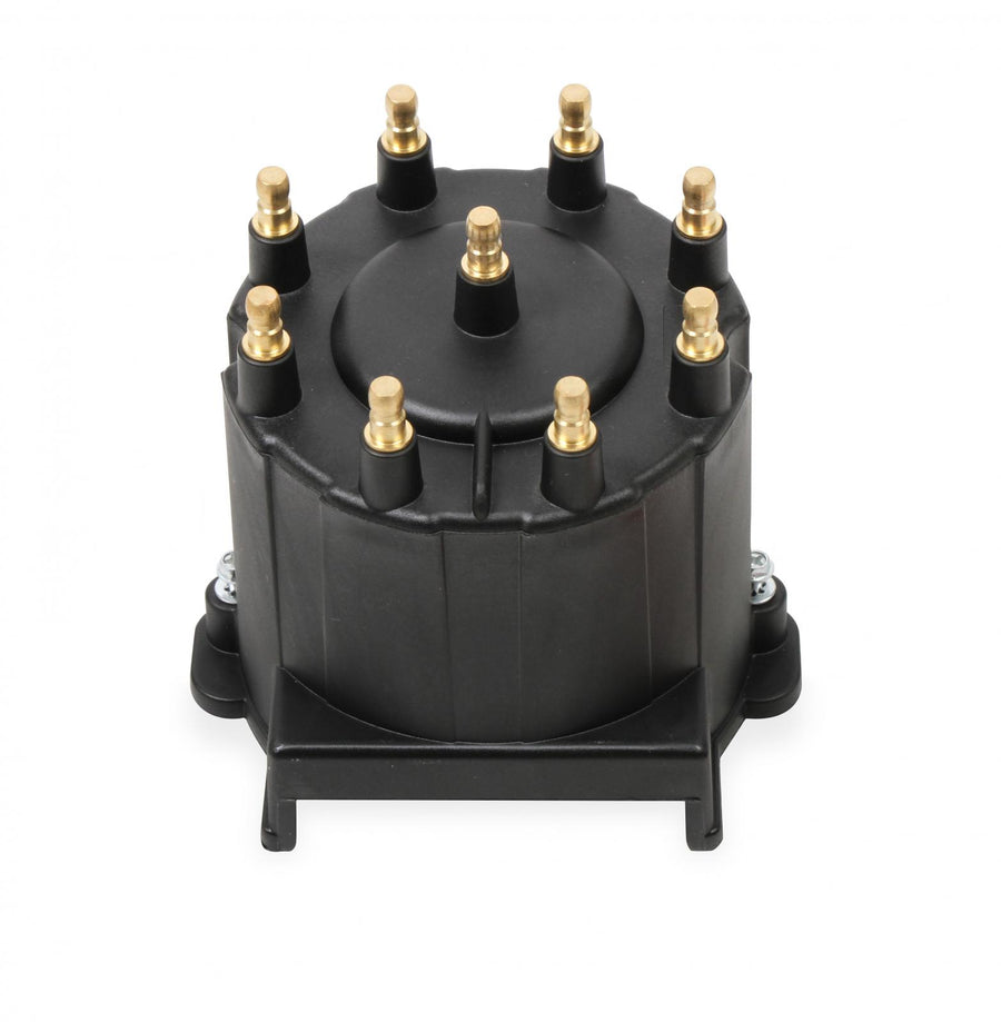 Black Distributor Cap, GM Hei, Late Model, Ext Coil Black Distributor Cap / Cap And Rotor Kit MSD Ignition
