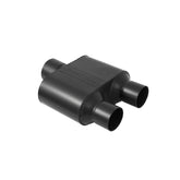 Super 10 Series Chambered Muffler Super 10 Series Stainless Steel 3.00 Center In 2.50 Dual Out Aggressive Sound Flowmaster