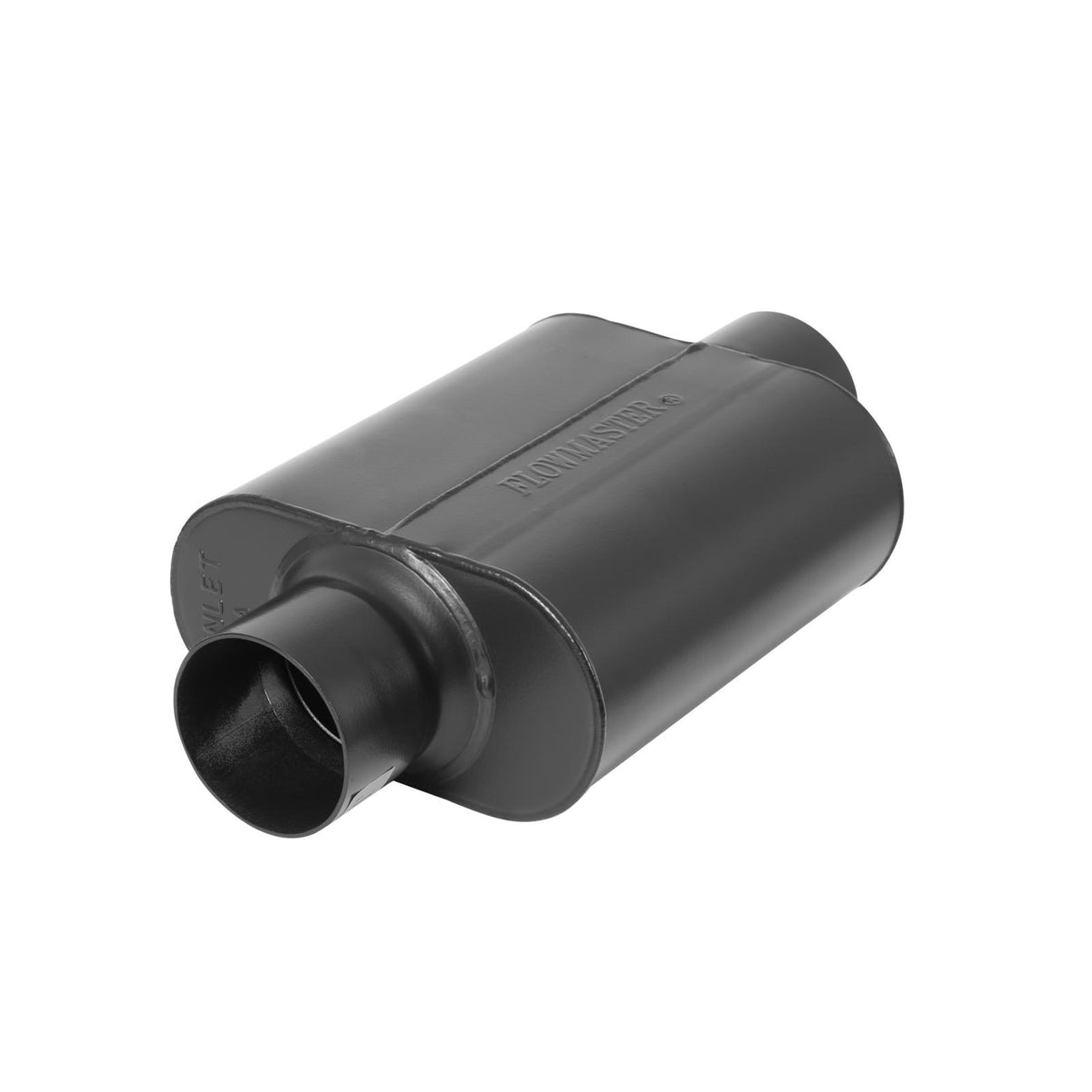 40 Series Delta Force Race Muffler 40 Series Race Muffler 409SS- 3.00 Center In 3.00 Center Out Aggressive Sound Flowmaster