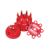 MSD Red Cap/Rotor Kit Kit Contains Small Diameter MSD Cap, Pn 8431 And Race Rotor, Pn 8467 MSD Ignition