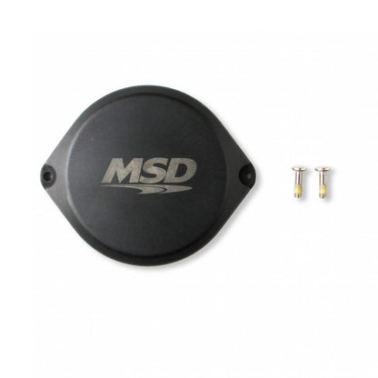Cop Blank Cap For MSD Dual Sync Distributors, Black Blank Cap For MSD Pro-Billet Hall Effect Dual Sync Distributors MSD Ignition