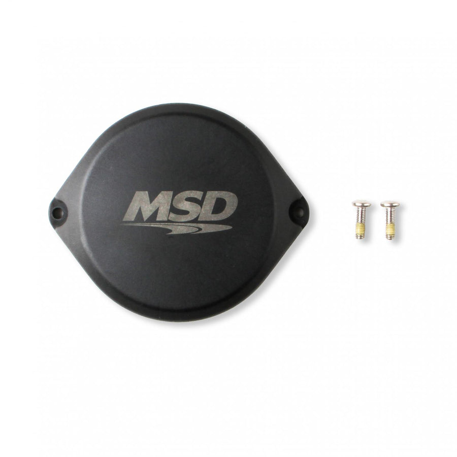 Cop Blank Cap For MSD Dual Sync Distributors, Black Blank Cap For MSD Pro-Billet Hall Effect Dual Sync Distributors MSD Ignition