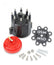Black Chevy V8 Hei Distributor Cap And Rotor The Kit Includes MSD Cap, Pn 84333 And Race Rotor, Pn 8467 MSD Ignition