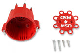 MSD Distributor Cap V8 Hei Terminals Red Spark Plug Wire Retainer Chevy Ford Chrysler MSD Distributors And Original GM Points Distributors MSD Ignition
