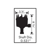 Ford 5.0L Pro-Billet Distributor Drop-In 86-93 5.0 EFI Pro-Billet Distributor MSD Ignition