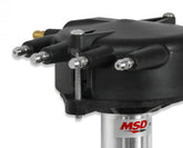 Chevy Crank Trigger Distributor With Black Crab Cap Low-Profile, Black Crab Cap Racing Distributor MSD Ignition
