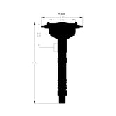 Chevy Crab Cap Crank Trigger Distributor Low-Profile, Crab Cap, Racing Distributor, Must Be Used With An MSD 6, 7 Or 8-Series Ignition And A Crank Trigger MSD Ignition
