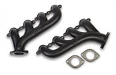 LS Swap Exhaust Manifolds Black Ceramic Finish Multi-Fit 2.25 In. Outlet Gen III, Gen Iv Chevrolet LS Engine Hooker BlackHeart