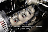 LS Swap Exhaust Manifolds Black Ceramic Finish Multi-Fit 2.25 In. Outlet Gen III, Gen Iv Chevrolet LS Engine Hooker BlackHeart