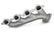 LS Swap Exhaust Manifolds Black Ceramic Finish Multi-Fit 2.25 In. Outlet Gen III, Gen Iv Chevrolet LS Engine Hooker BlackHeart