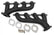 LS Swap Exhaust Manifolds Black Ceramic Finish Multi-Fit 2.50 In. Outlet Gen III, Gen Iv Chevrolet LS Engine Hooker BlackHeart
