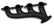 LS Swap Exhaust Manifolds Black Ceramic Finish Multi-Fit 2.50 In. Outlet Gen III, Gen Iv Chevrolet LS Engine Hooker BlackHeart