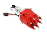 Distributor, Ford 289/302, E-Curve, Steel Gear MSD'S Pro-Billet Ready-To-Run Distributor With Electronic Advance Curves And Steel Gear, No Ignition Box Needed MSD Ignition