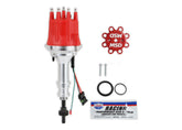Distributor, Ford 289/302, E-Curve, Steel Gear MSD'S Pro-Billet Ready-To-Run Distributor With Electronic Advance Curves And Steel Gear, No Ignition Box Needed MSD Ignition