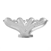 LS Swap Exhaust Manifolds Center Dump Silver Ceramic Multi-Fit GM Gen III, Iv LS Engines 2.50-In. Outlet Block Hugger Style With Center Dump Outlet Hooker BlackHeart