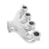 LS Swap Exhaust Manifolds Center Dump Silver Ceramic Multi-Fit GM Gen III, Iv LS Engines 2.50-In. Outlet Block Hugger Style With Center Dump Outlet Hooker BlackHeart
