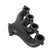 LS Swap Exhaust Manifolds Center Dump Black Ceramic Multi-Fit GM Gen III, Iv LS Engines 2.50-In. Outlet Block Hugger Style With Center Dump Outlet Hooker BlackHeart