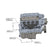 LS Swap Exhaust Manifolds Center Dump Natural Cast Multi-Fit GM Gen III, Iv LS Engines 2.50-In. Outlet Block Hugger Style With Center Dump Outlet Hooker BlackHeart