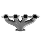 LS Swap Exhaust Manifolds Center Dump Natural Cast Multi-Fit GM Gen III, Iv LS Engines 2.50-In. Outlet Block Hugger Style With Center Dump Outlet Hooker BlackHeart