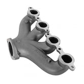 LS Swap Exhaust Manifolds Center Dump Natural Cast Multi-Fit GM Gen III, Iv LS Engines 2.50-In. Outlet Block Hugger Style With Center Dump Outlet Hooker BlackHeart