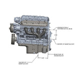 LS Swap Exhaust Manifolds Rear Dump Natural Cast Multi-Fit GM Gen III, Iv LS Engines 2.50-In. Outlet Hooker BlackHeart