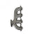 LS Swap Exhaust Manifolds Rear Dump Natural Cast Multi-Fit GM Gen III, Iv LS Engines 2.50-In. Outlet Hooker BlackHeart