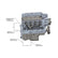 LS Swap Exhaust Manifolds Rear Dump Natural Cast Multi-Fit GM Gen III, Iv LS Engines 2.50-In. Outlet Hooker BlackHeart