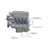 LS Swap Exhaust Manifolds Rear Dump Sbc Exit Black Multi-Fit GM Gen III, Iv LS Engines 2.50-In. Outlet Hooker BlackHeart