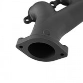 LS Swap Exhaust Manifolds Rear Dump Sbc Exit Black Multi-Fit GM Gen III, Iv LS Engines 2.50-In. Outlet Hooker BlackHeart