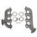 LS Swap Exhaust Manifolds Rear Dump Sbc Exit Natural Cast Multi-Fit GM Gen III, Iv LS Engines 2.50-In. Outlet Hooker BlackHeart
