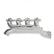 LS Turbo Exhaust Manifolds Multi-Fit GM LS Turbo Exhaust Manifolds 3.0 Inch Turbo Outlet, 2.25 Inch Cross-Over Connection, Silver Ceramic Finish Hooker BlackHeart