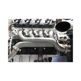 LS Turbo Exhaust Manifolds Multi-Fit GM LS Turbo Exhaust Manifolds 3.0 Inch Turbo Outlet, 2.25 Inch Cross-Over Connection, Natural Cast Finish Hooker BlackHeart