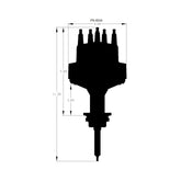 MSD Billet Chrysler Small Block Distributor Chrysler Small Block La 273/318/340/360 Must Be Used With MSD 6, 7, Or 8 Series Ignition MSD Ignition