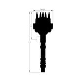 Chevy Pro-Billet Small Diameter V8 Distributor If You Need Clearance From All Sides, This Is Your Best Bet. Must Be Used With An MSD 6, 7 Or 8-Series Ignition MSD Ignition