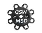 MSD Black Distributor Ford 351C-460 Pro Billet, Small Cap Steel Gear Pro-Billet Small Diameter Distributor Black Housing And Cap With Steel Gear MSD Ignition