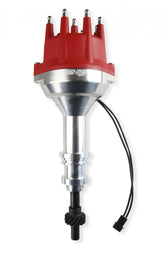 MSD Distributor, Ford 351W, Billet, Small Cap, Steel Gear MSD'S Pro-Billet Small Diameter Distributor W/Red Cap And Steel Gear, Requires The Use Of MSD 6, 7, 8 Series Ignition MSD Ignition