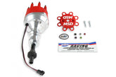 Distributor, Ford 351W/Steel Gear/Holley Hi-Ram MSD'S Pro-Billet Small Diameter Distributor W/Red Cap And Steel Gear, Requires The Use Of MSD 6, 7, 8 Series Ignition And Designed To Fit Holley 351W Hi-Ram Carburetor Intake Manifolds MSD Ignition