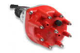 Distributor, Ford 351W/Steel Gear/Holley Hi-Ram MSD'S Pro-Billet Small Diameter Distributor W/Red Cap And Steel Gear, Requires The Use Of MSD 6, 7, 8 Series Ignition And Designed To Fit Holley 351W Hi-Ram Carburetor Intake Manifolds MSD Ignition