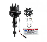 MSD Black Distributor Ford 289-302, Pro Billet, Small Cap, Steel Gear MSD'S Black Small Diameter Distributor W/Steel Gear, Requires The Use Of MSD 6, 7, 8 Series Ignition MSD Ignition