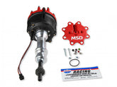 Distributor, Billet Ford 351W, For Edelbrock Victor Jr, W/Steel Gear MSD'S Billet Distributor For Use With Edelbrock Victor Jr. Intake Manifold, W/Steel Gear. Requires The Use Of MSD 6, 7, 8 Series Ignition MSD Ignition