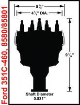 Ford V8 351C-460 Billet Distributor Fits 351C, 351M, 400, 429, 460 With Iron Gear. Must Be Used With An MSD 6, 7 Or 8-Series Ignition MSD Ignition