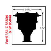 Ford 351W Crab Cap Distributor Low Profile, Magnetic Pickup Distributor Ideal For Clearing Blower Snouts, And For Any Application Where Height Is Critical MSD Ignition