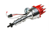 MSD Distributor, Ford Fe, Ready-To-Run, Steel Gear MSD'S Pro-Billet Distributor With Small Diameter Red Cap And Ready To Run W/Vacuum Advance And Steel Gear, No Ignition Box Needed MSD Ignition