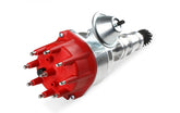 MSD Distributor, Ford Fe, Ready-To-Run, Steel Gear MSD'S Pro-Billet Distributor With Small Diameter Red Cap And Ready To Run W/Vacuum Advance And Steel Gear, No Ignition Box Needed MSD Ignition