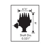 Ford Fe Ready-To-Run Distributor Fits 332, 352, 360, 390, 406, 410, 427, 428 Fe Engines. Ready-To-Run Distributors Include A Built-In Ignition Module. No MSD Ignition Control Required. Includes An Iron Gear And A Rev Limiter MSD Ignition